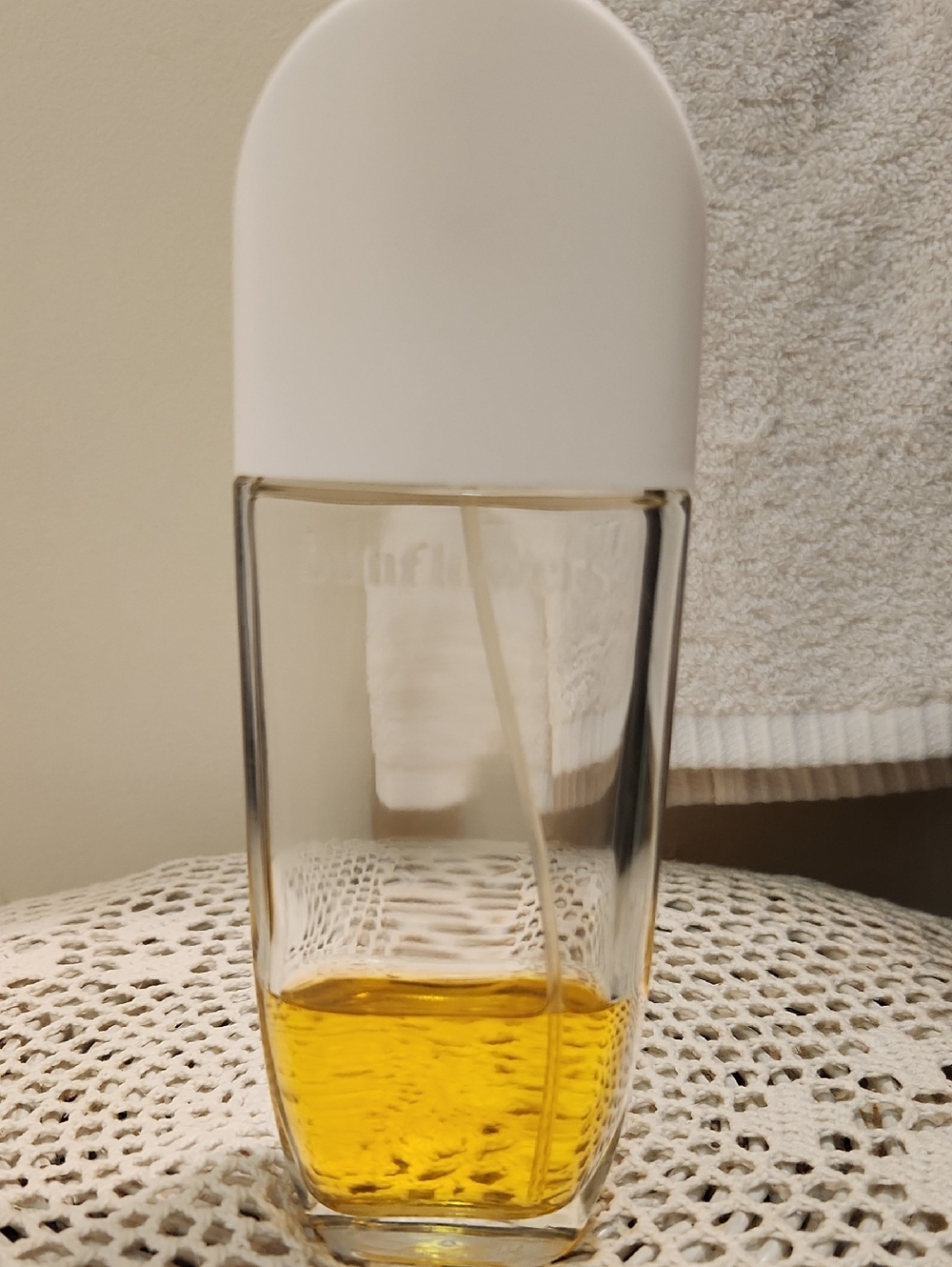 Elizabeth Arden Sunflowers Clear Glass Bottle with Amber Liquid